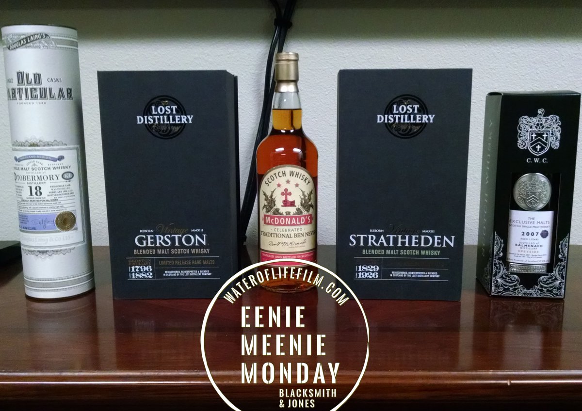 Wateroflifefilm's tweet photo. Today's #EenieMeenieMonday is tough, which #Scotch #Whisky would you pick?
- @BenNevisDist (McDonald's Traditional)
- @TobermoryWhisky 18 - 1996 @DLaingWhisky #OldParticular
- @lostdistillery #Stratheden
- @lostdistillery #Gerston
- @djstirk Balmenach 8 Port Pipe #ExclusiveMalts https://t.co/IS5hxT8aNB