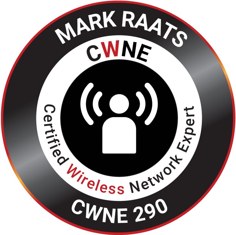 MarkRaatsWiFi's tweet image. After waiting 2.5 months, I finally got approved for my CWNE title. Many thanks to my endorsers, those who gave feedback and support during this journey that is just going to start! @Ron_van_Kleunen, @rovinguser @EmperorWiFi @DevinAkin @AnnaRaats_AI @Dutch_Fi @Mae149 @CWNP #CWNE