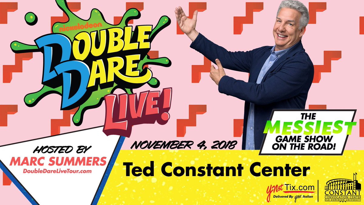 LivingLocalWAVY's tweet photo. Are you ready to get slimed?! @Nickelodeon is bringing #DoubleDare Live to @NorfolkVA . Tickets go on sale this week!  https://t.co/qwMCwxDhtP https://t.co/waq3Myu7cc