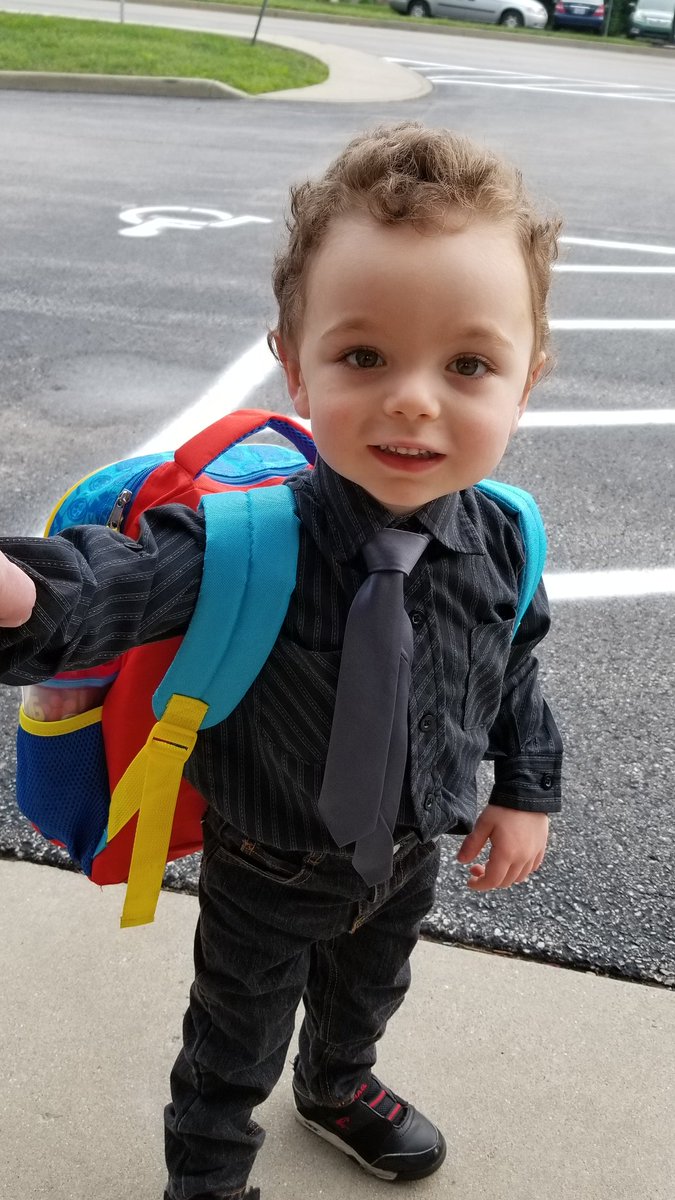 sqlbot's tweet image. My sweet little guy &quot;sqltot&quot; had his official first day of preschool today. #ActuallyAutistic ❤