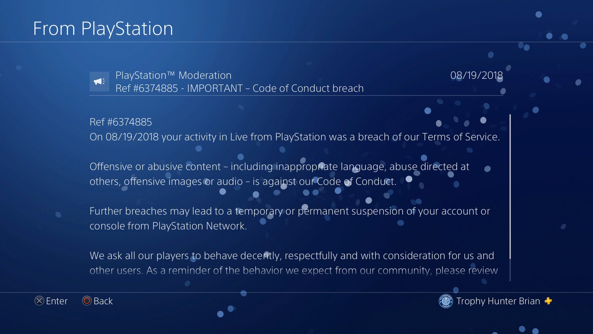 Brian on Twitter &quot;Hey PlayStation, I don�t use &quot;Live