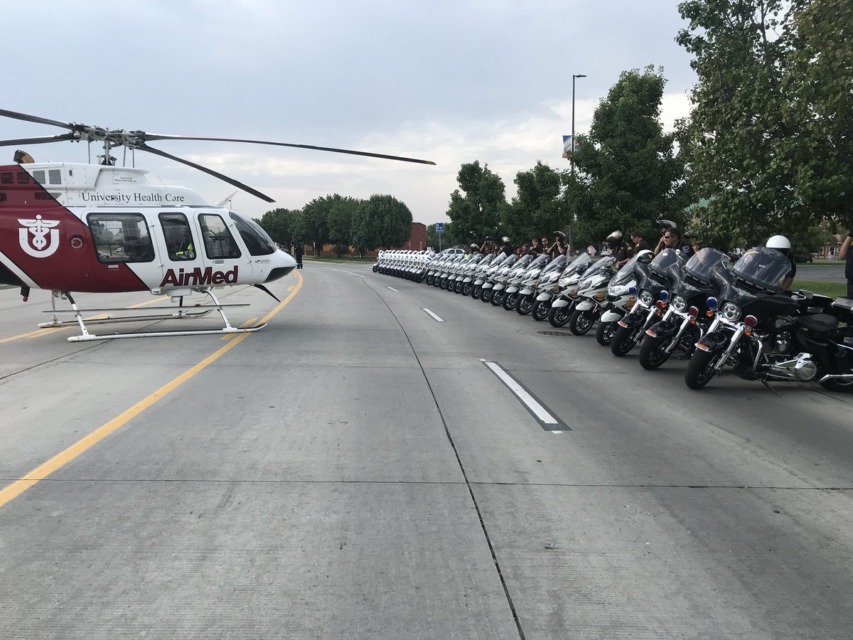 TVDanRascon's tweet photo. Casket of #chiefburchett loaded onto @drapercity fire truck as the procession is about to begin to Provo for burial #kutv2news @FireAuthority https://t.co/eqTjZFHWsv