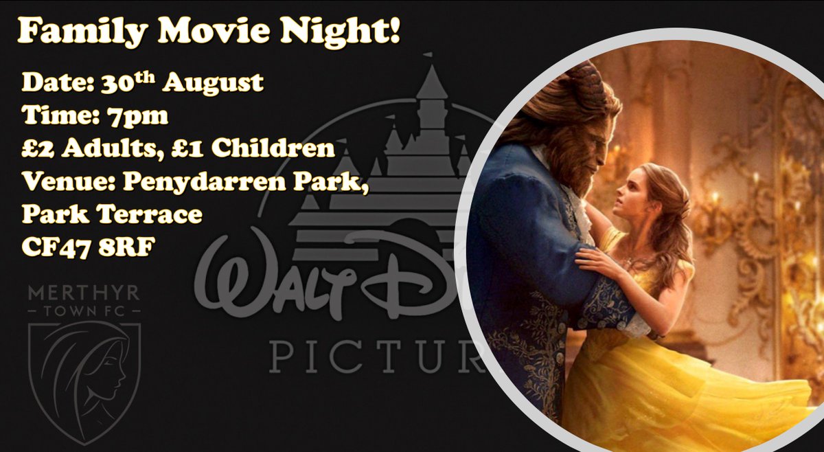 Merthyr Town FC is happy to announce it's first family movie night. #MovieMartyrs #FamilyNight