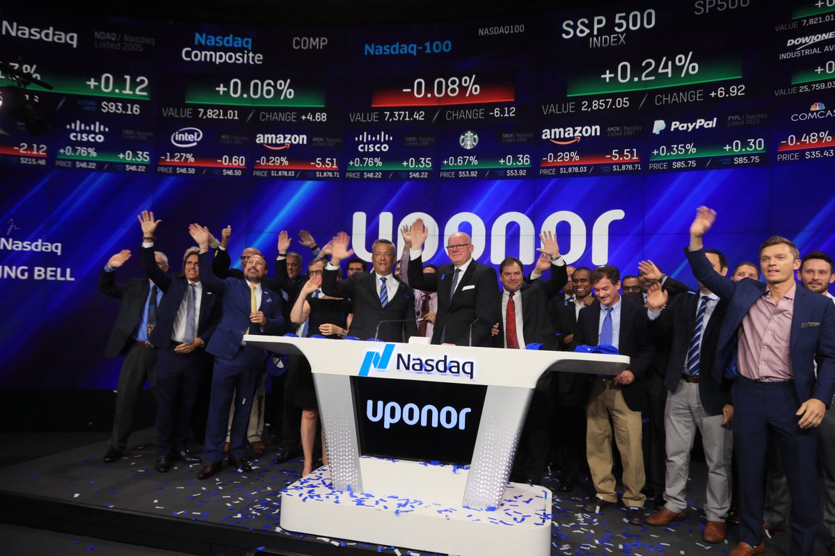 NasdaqExchange's tweet image. 🔔Thanks for ringing the closing bell @Uponor Corporation!