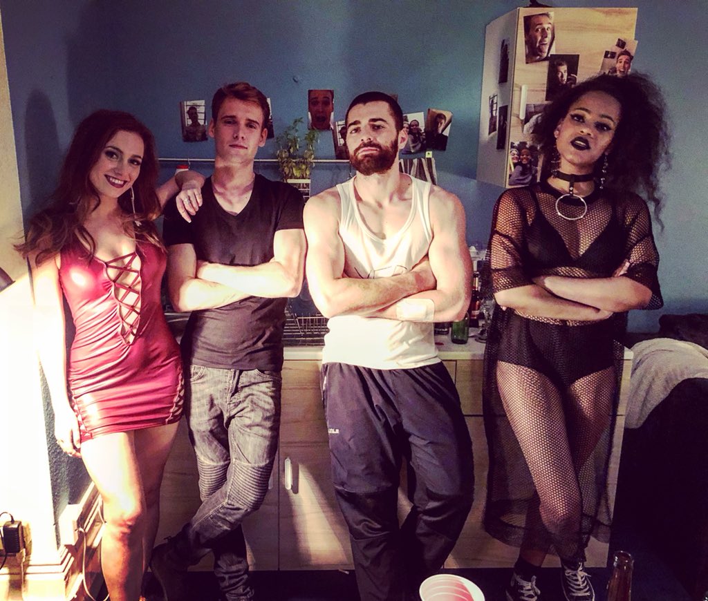 FollowersFilm_'s tweet photo. Our beautiful and talented cast between takes on set of #cassettethefilm @__erinn @HarryJarv @Cahill347 #LoreeceHarrison
#filmmaking #featurefilm #optimozoom #foundfootage #horror #indiefilm #setlife @ParkhousePics @GilesAlderson https://t.co/VcuyCoZzhP