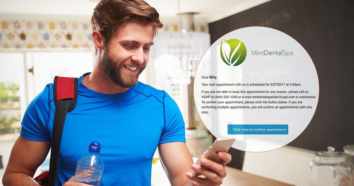 yapicentral's tweet photo. Automate your patient communication with YAPI!

Save more time and say goodbye to the mundane tasks that hold you back. 😩 Your team members will have more time to take great care of patients and grow your practice. 💌 #dentists #dentistry #dentrix #eaglesoft #opendental #yapi https://t.co/Jwha5NUKca