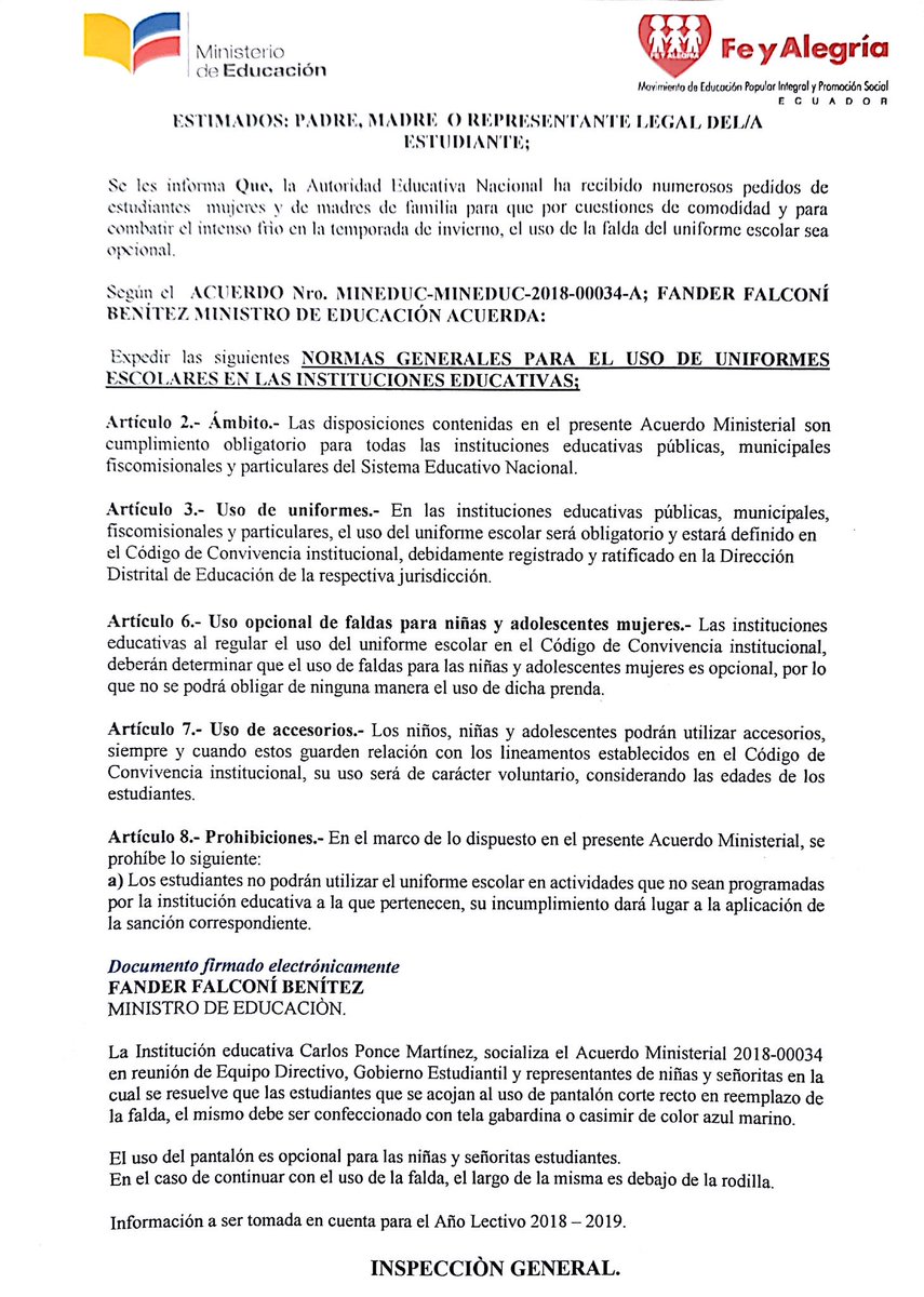uecpm's tweet photo. #Normas Generales para el #Uso de #Uniformes #Escolares en la Institución Educativa. U.E.CPM Fe y Alegría https://t.co/AwDDHFULVT
