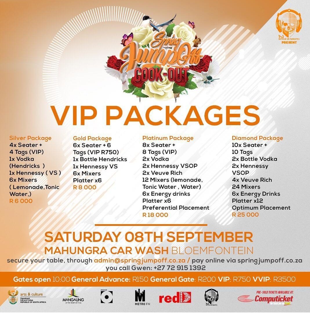 ArnoSoul_SA's tweet image. Wer my vip spenders at we got you covered for the #SpringJumpOffCookOut brought to you by @VetkukvsMahoota I told you all we ain't coming to play #Bloemfontein I hope you ready for this one #ZiwaMurtu