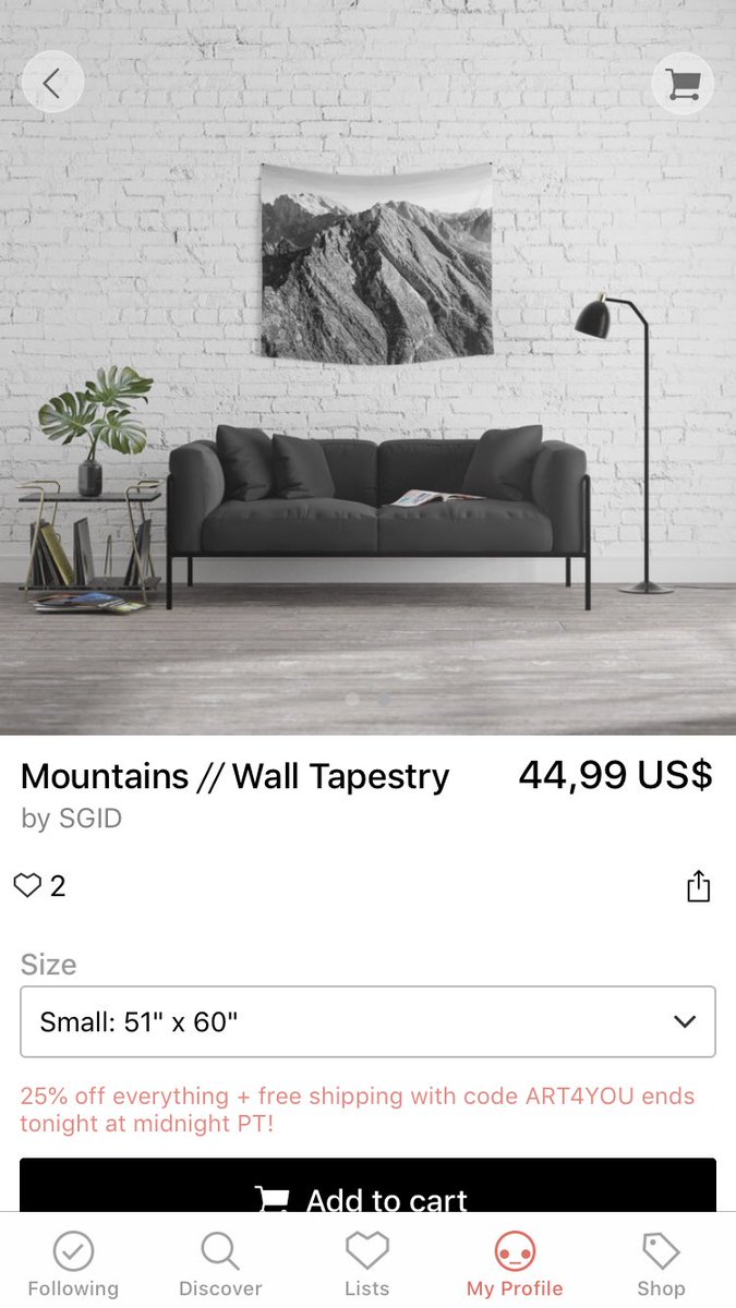 SGID_design's tweet photo. A wall tapestry can furnish your home. Here is my black and white photography 25% OFF today +free shipping with code ART4YOU https://t.co/g34mEspi6L
#wonderlust #photography #mountains #walltapestry #walldecor #homedecor #homedecoration #wild #nature #photography #wonderlust https://t.co/gIjdPwQ7Wj