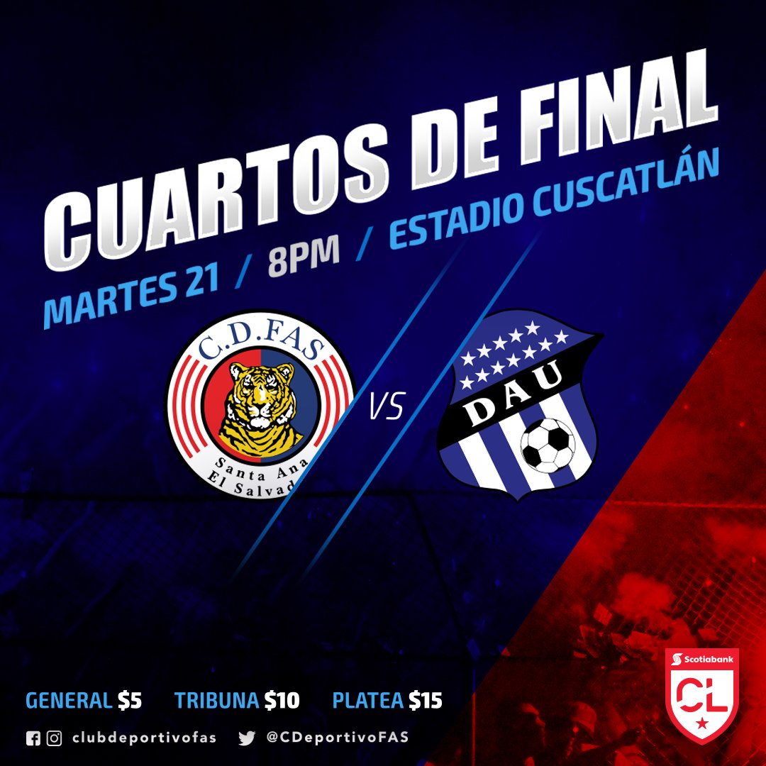 CDeportivoFAS's tweet photo. #LigaCONCACAF
Por nuestra afición.
Por nuestra Santa Ana.
Por nuestro El Salvador.
Por nuestro Club Deportivo FAS.
Llegó el momento de hacer lo imposible, realidad.
Hoy más que nunca, TODOS SOMOS FAS.
🔵🔴🐯 https://t.co/GTo5bkZZHl
