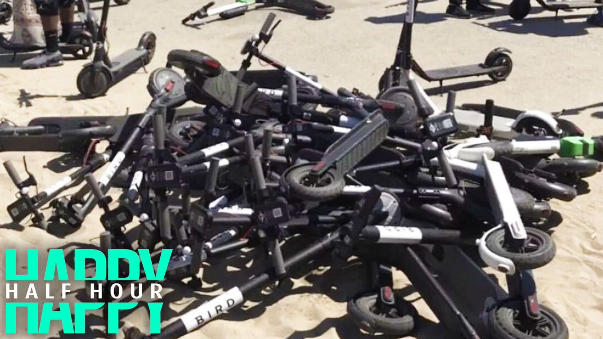 Well, what do you know?! 

We're joined by the founder of #BirdScooters to discuss the overpopulation of his product in #LosAngeles: youtube.com/watch?v=lX4XqQ… #HHH #HappyHalfHour #TYT