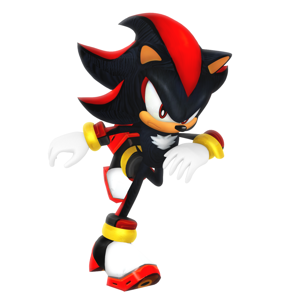 Nibroc.Rock en Twitter: &quot;I was playing around with a ripped model of Shadow  from SA2 and out of boredom I decided to slap the same materials I use for  Shadow in my