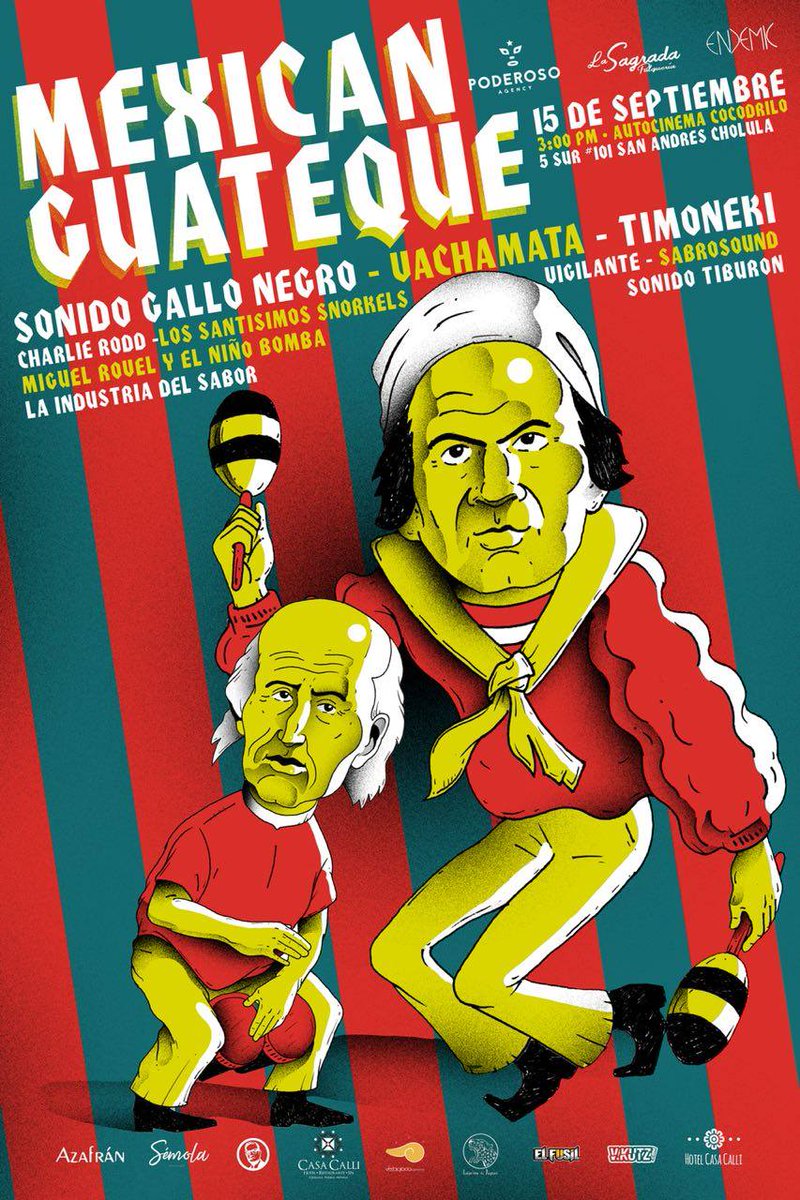 Este 15 de Septiembre llega Mexican Guateque un festival increíble y diferente, encabezado por <a href="/sonidogayonegro/">Sonido Gallo Negro</a>, <a href="/vachamata/">vachamata cosmica</a>, <a href="/timoneki/">Timoneki Banda</a>, @Charlie_Rodd, <a href="/LosSnorks/">Los Snorks</a>, Vigilante, Miguel Rovel y Niñobomba, <a href="/Sabrosounds/">Sabrosounds El Blog</a>, Sonido Tiburón y La Industria Del Sabor.
Boletos en <a href="/boletia/">Boletia</a>.