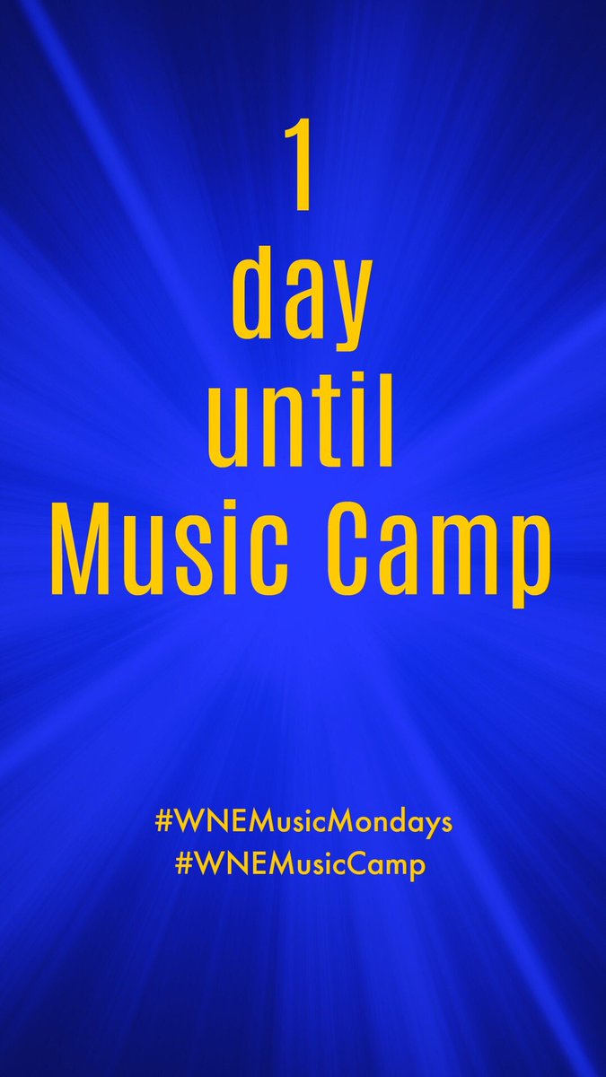WNEMusic's tweet photo. #WNEMusicCamp2018 #WNEMusicMondays https://t.co/YXFoOPNHSh