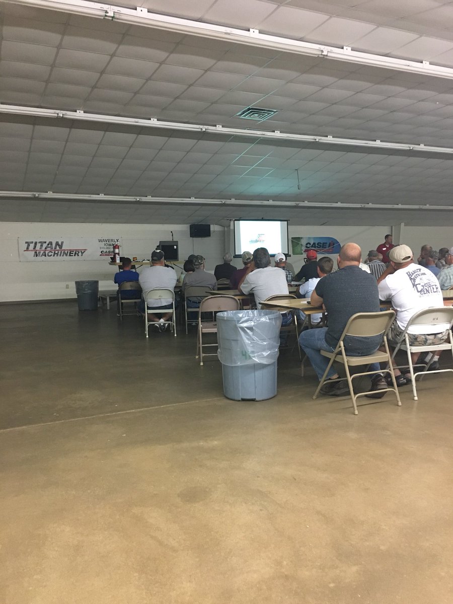 Excited to be at Titan Machinery’s combine clinic this evening in Waverly Iowa.