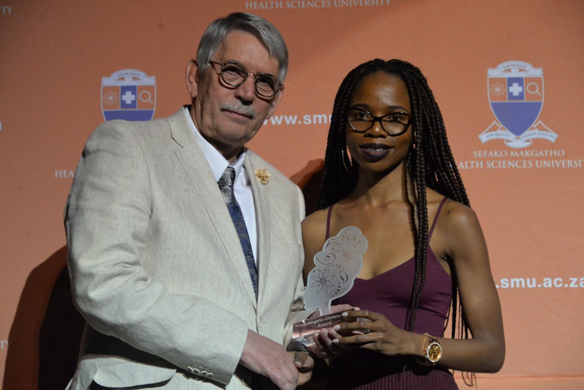 SMUsGotTalent1's tweet photo. Best singer -ACT 28 Reneilwe Ramaite Won the Angelic christy Award...congratulations!!
#SMUGT2018FINALS  #WeAreSMU https://t.co/81vCYHlfv1