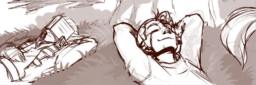 squeakyarts's tweet image. The reason behind the previous tweet being this- 
cute Twitter banner WIP