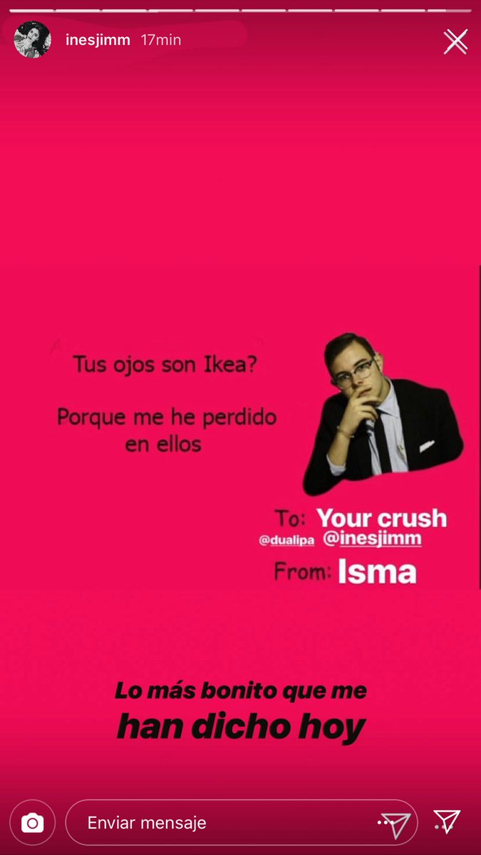 pantojisma's tweet photo. La mejor historia de amor con una crush. Entre @itsinesjimm e @isma_gc (yo). Lo mejor que verás hoy. https://t.co/PGheslTCFC