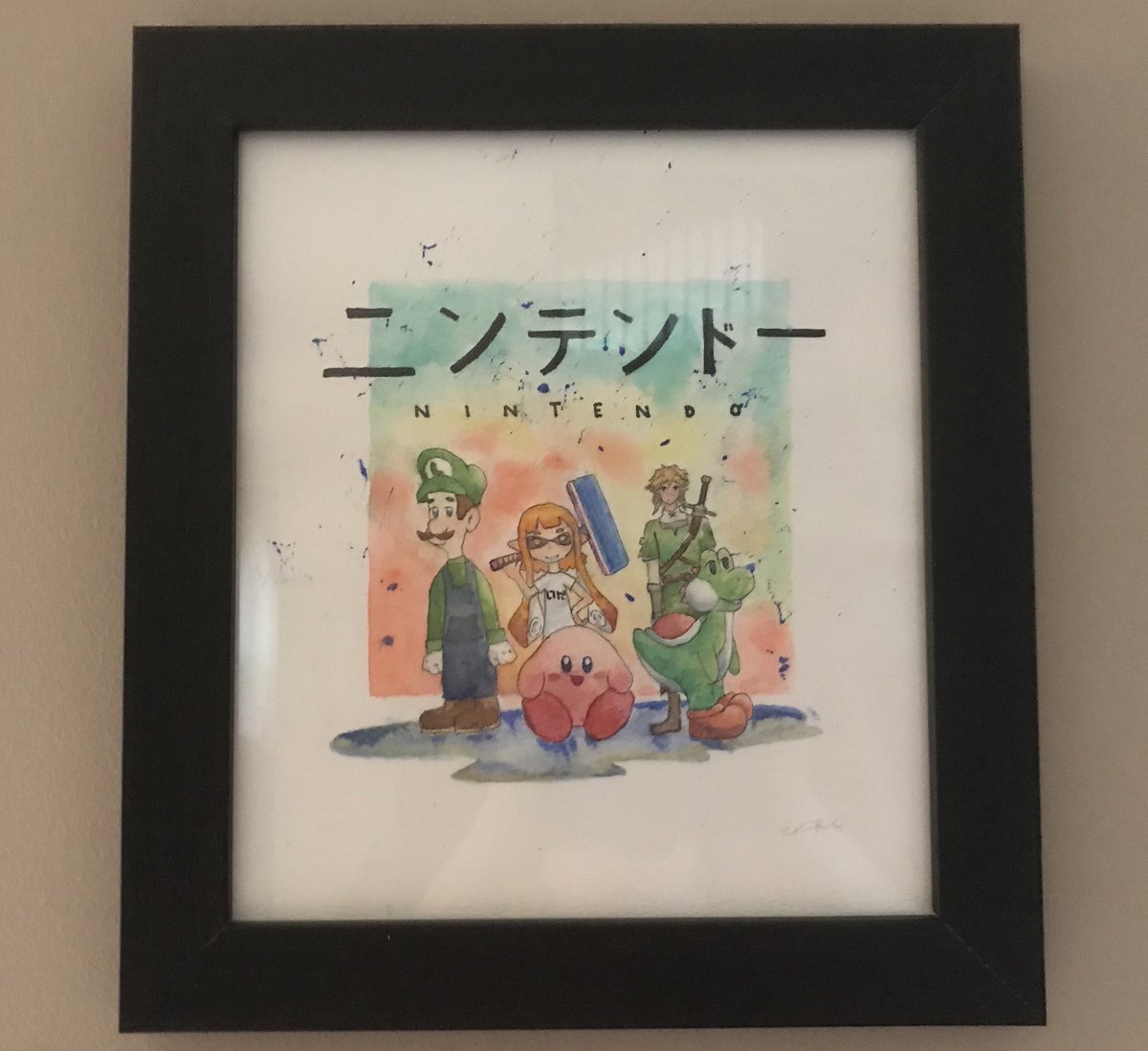 I don’t frame a lot of student artwork, but this one is cool enough for my game room!