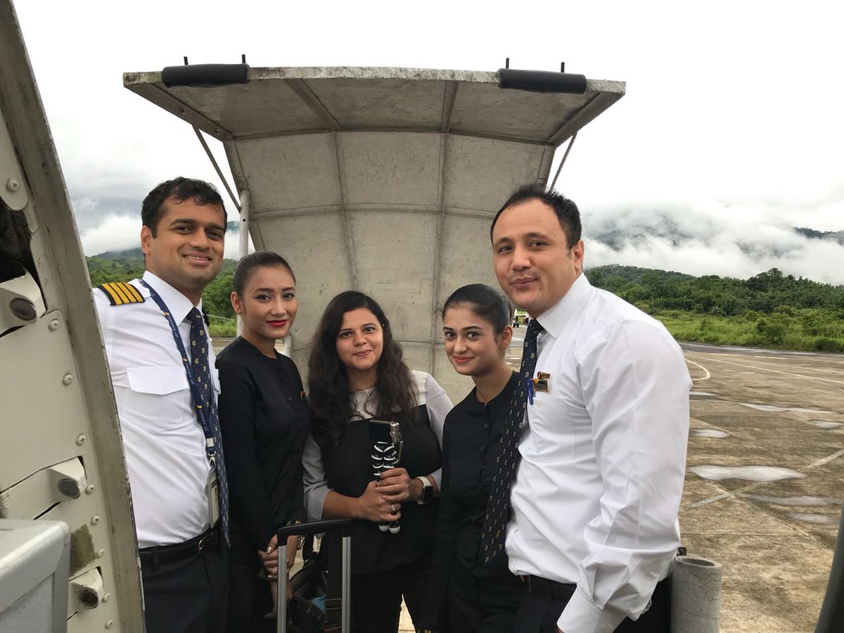 #jetairways 
Gratitude Post!!! Thanks a lot to the crew members for the lovely surprise...Special thanks to Mr Vijay Biswa, MsDebanjana, Ms Indrani, Ms Sarbani &amp; Ms Amisha for such a wonderful onboard service...Flight No. 881 ( New Delhi- Aiwzal)