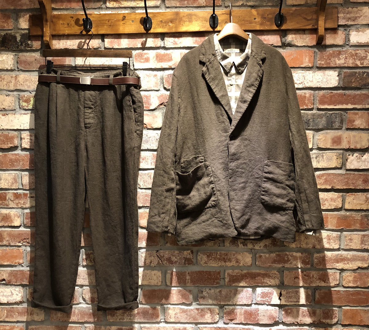 CONFECT / Brushed Linen Tailored Jacket csm.fi.cr