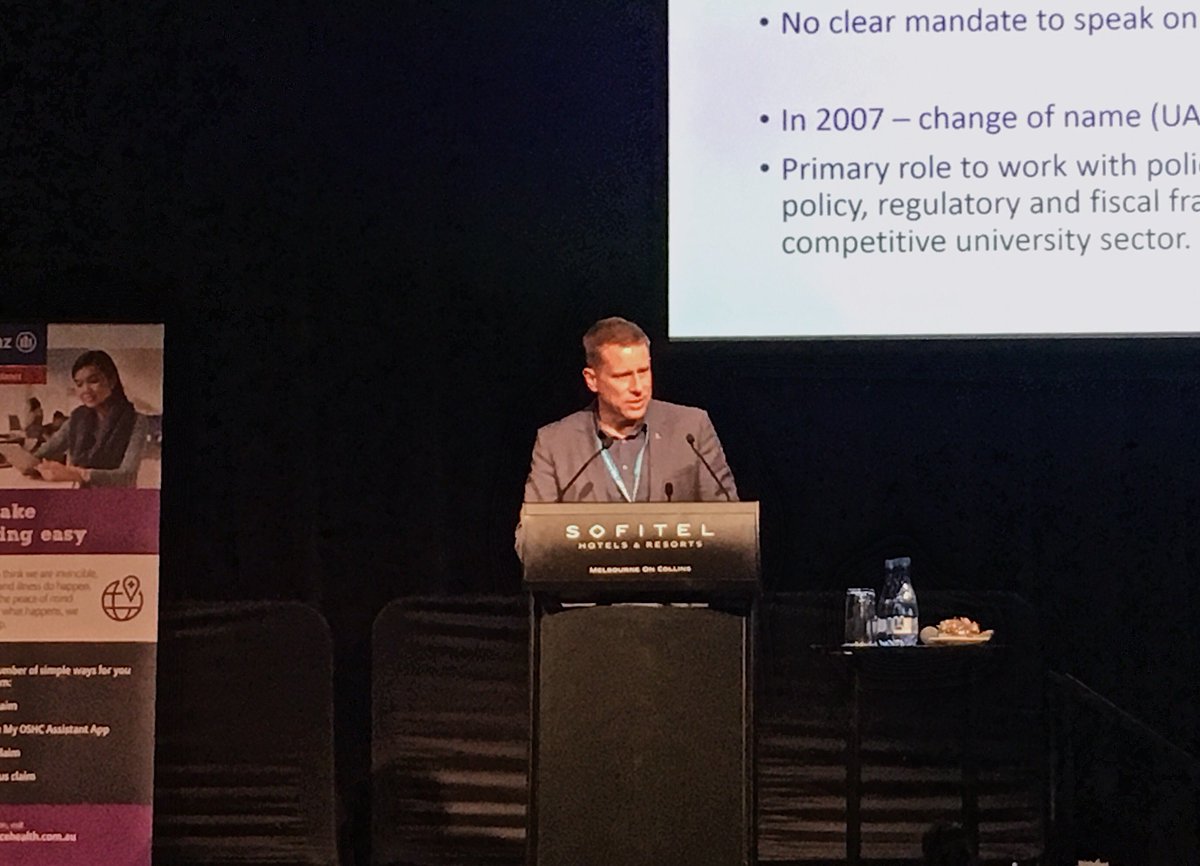 VISC2018's tweet image. It is highly appreciated that John Wellard, Policy Director - International of @uniaus (UA), is here with us today to share information about the UA, a peak body representing the university sector in Australia.

#Conferences #VISC2018 #University #development #benefits #policy