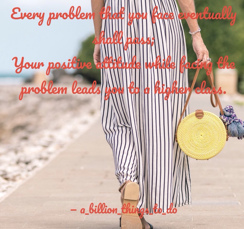 Problems come and go, your attitude matters! #TuesdayMotivation #teachings #Motivation #problems #higherclass #positivethinking #PositiveMentalAttitude #Abillionthngstodo #goodreads #realblogs #hearttouchingquotes #writer #author #DeekshaArora #quotes