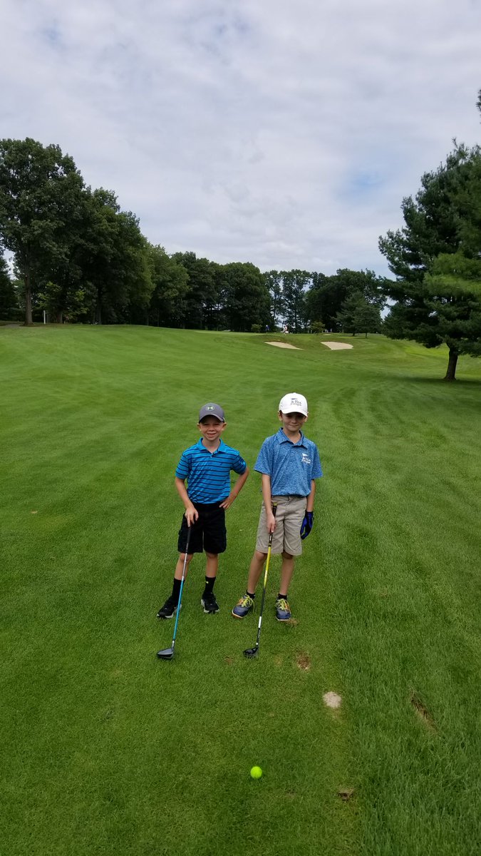 TimberlinGC's tweet photo. Congratulations to our 2018 Junior Club Champion Patrick Kennedy!  Also, winning their divisions, Brennan Meyers 9-13 division and Chase Cassandra 7-9 four-hole division.  Thanks to all the parents for coming out and supporting the players!  #Timberlin #HomeOfThePlayers https://t.co/aPPAT4y5cc