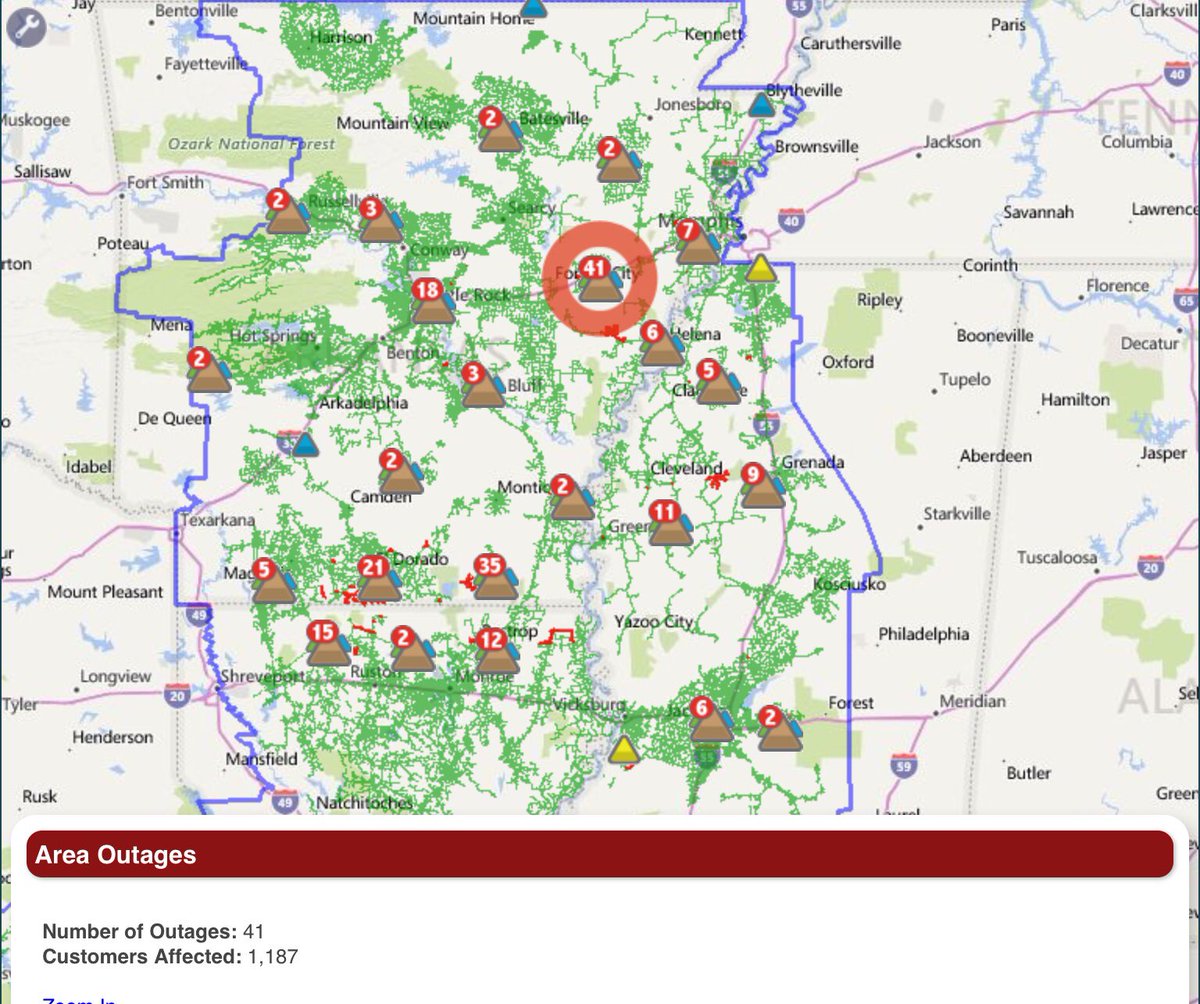 Joyce Peterson On Twitter Numerous Entergy Outages Statewide In