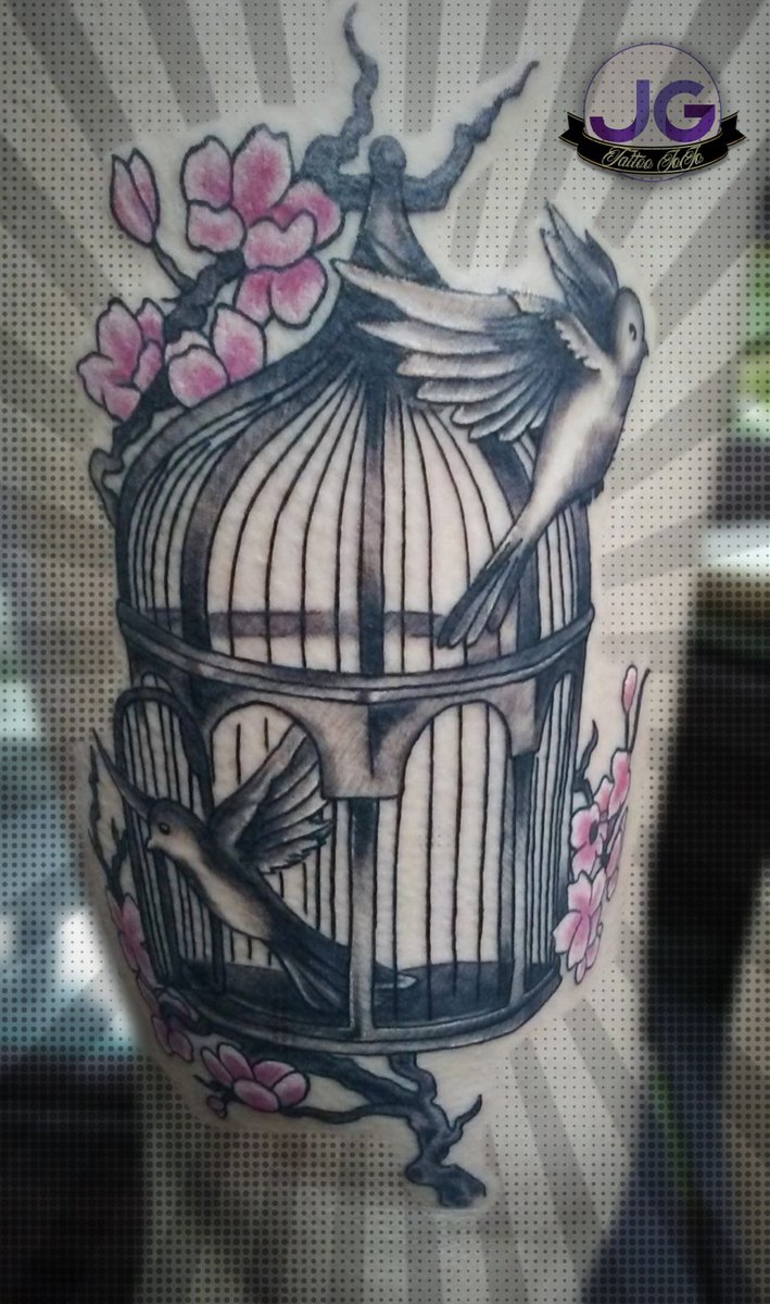 Tattoo Jojo Studio בטוויטר Birds Flying Out Of A Cage This Was A Fun Piece From Last Week Love This One Tattoojojo Jojo Joannagutierrez Tat2jojo Tat2 Jojo Birdtattoos Dovetattoos Cagetattoos Thightattoos Legtattoos