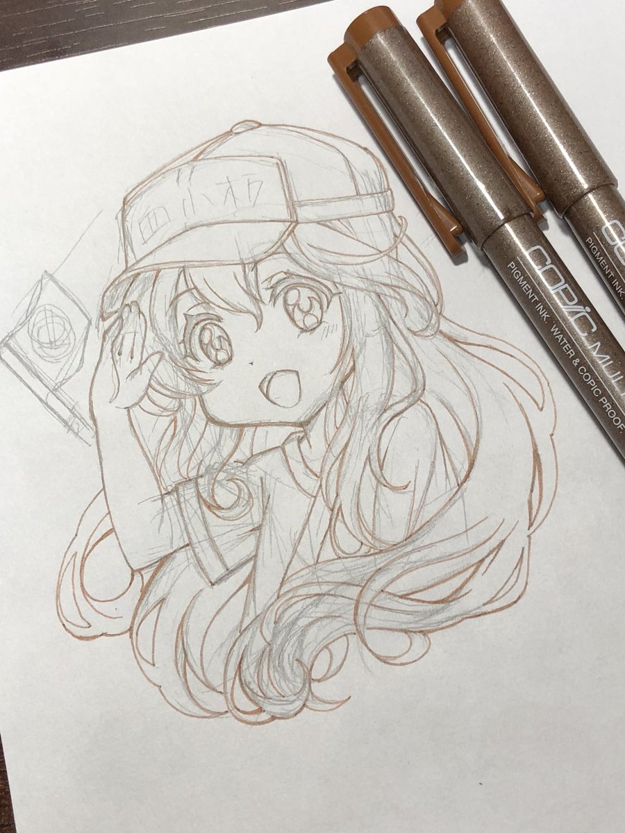 コピックでイラスト色塗りする時に使う道具 線画 仕上げ編 初心者向け使い方 Vesper S Log