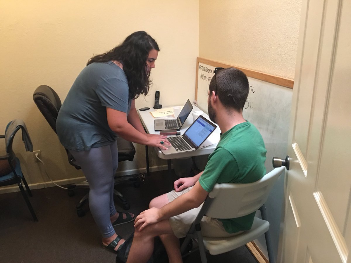 Ann_Kirkpatrick's tweet photo. We are all out of chairs in our #LD09 office! Let’s dial, let’s knock team! #AZ02 #RedtoBlue #BlueWave2018 https://t.co/Hs4lVHAr7V