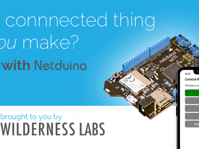 wildernesslabs's tweet image. T-4 days before our @netduino @Hacksterio contest ends! Get your #Netduino project submitted by this Friday, Aug 24: bit.ly/NetduinoHackst…