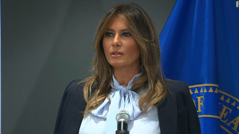 We need new words to describe the level of hypocrisy that Melania Trump’s cyberbullying policy vomits on America. Her behavior is like a parody of a parody of a parody of a parody. I question her sanity. Perhaps Trump is her perfect partner after all. <a href="/Rosie/">ROSIE</a>