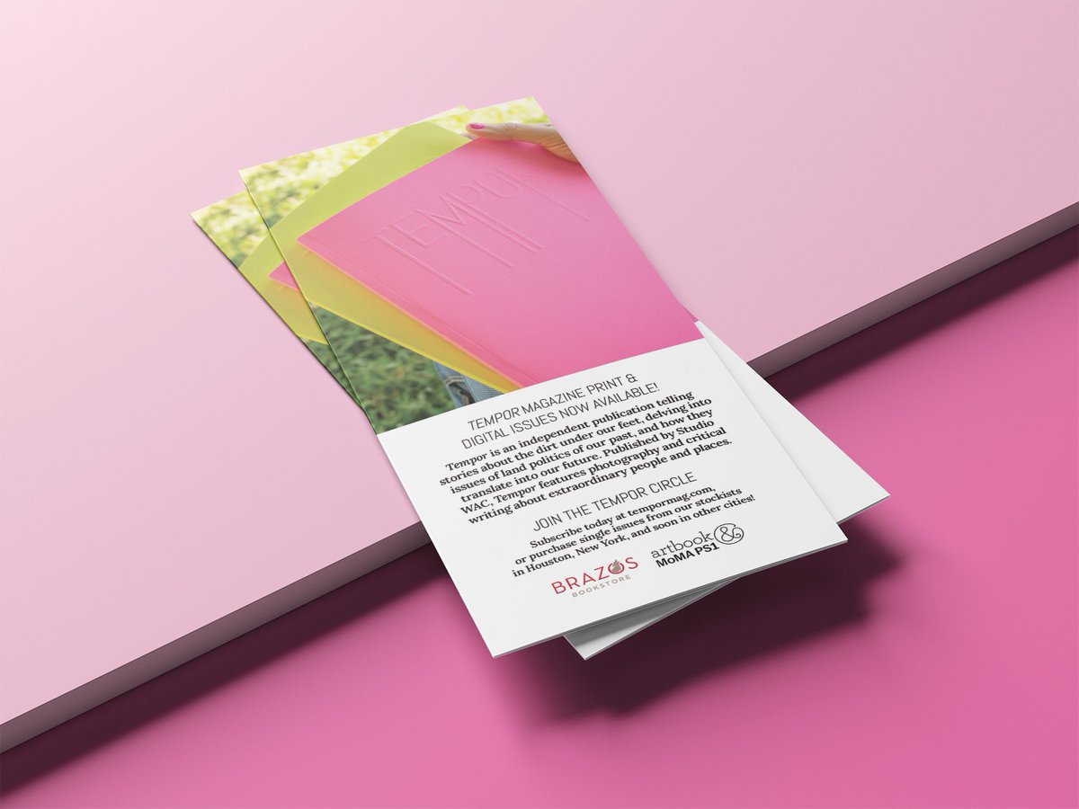 tempormag's tweet image. Hi, there! We're thrilled to announce that the third issue of our publication is currently in development! We only have a handful of copies of @tempormag and #tempor02 in stock! Get yours on our website or shop locally @brazosbookstore in Houston, TX, or @artbookps1 in New York!