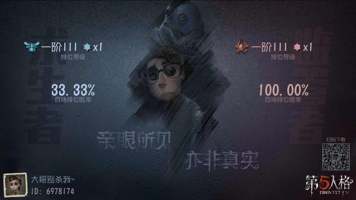 LolmanXD3's tweet photo. 我在《第五人格》，快来和我一起玩吧！ https://t.co/x3ous6OxnC
