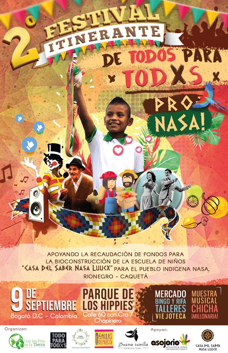 Juana_Dulce's tweet photo. Bueno mi gente, again yo convocándolos apoyar una causa social, este 9 de septiembre invitadísimos al #FestivalProNasa #DeTodoParaTodxs, un espacio espectacular de divertimento en donde recogeremos fondos para BIOCONSTRUIR la #CasaDelSaberNasa, https://t.co/13JdD90xaj https://t.co/zX4xNF8suh