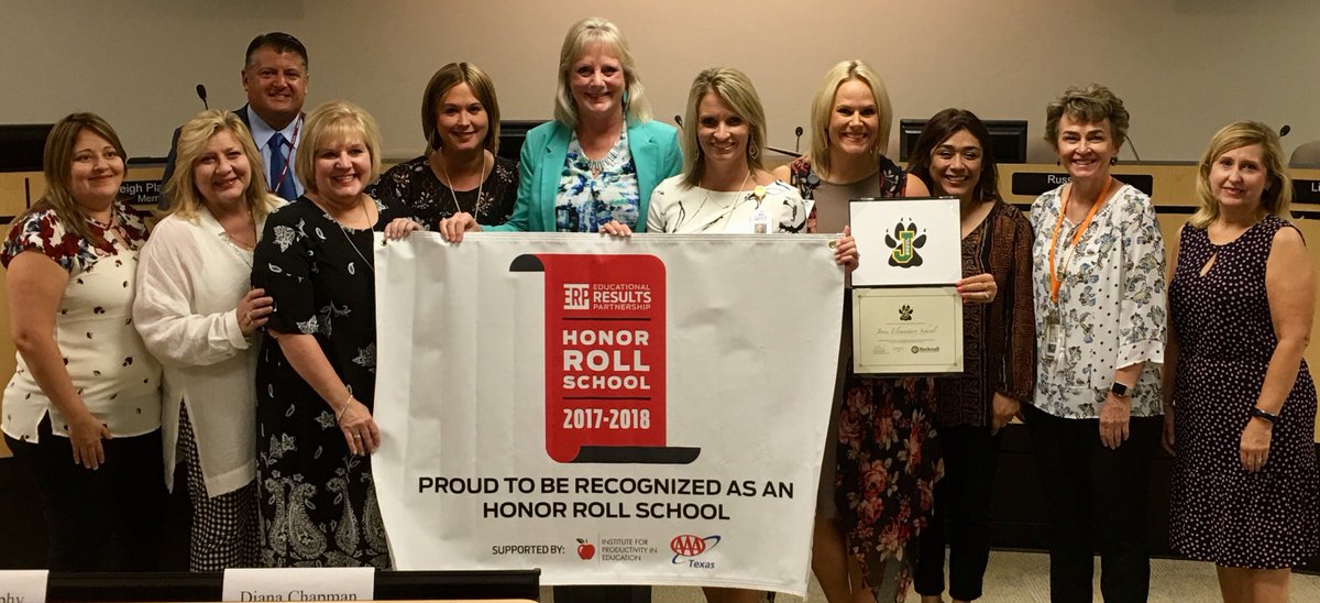 rockwallschools's tweet photo. Jones ES is on the Educational Results Partnership Honor Roll! Jones is one of 729 public schools in Texas to earn the honor by the Institute for Productivity in Education. #ILoveRockwallISD #DestinationExcellence https://t.co/52DlF7ol4F