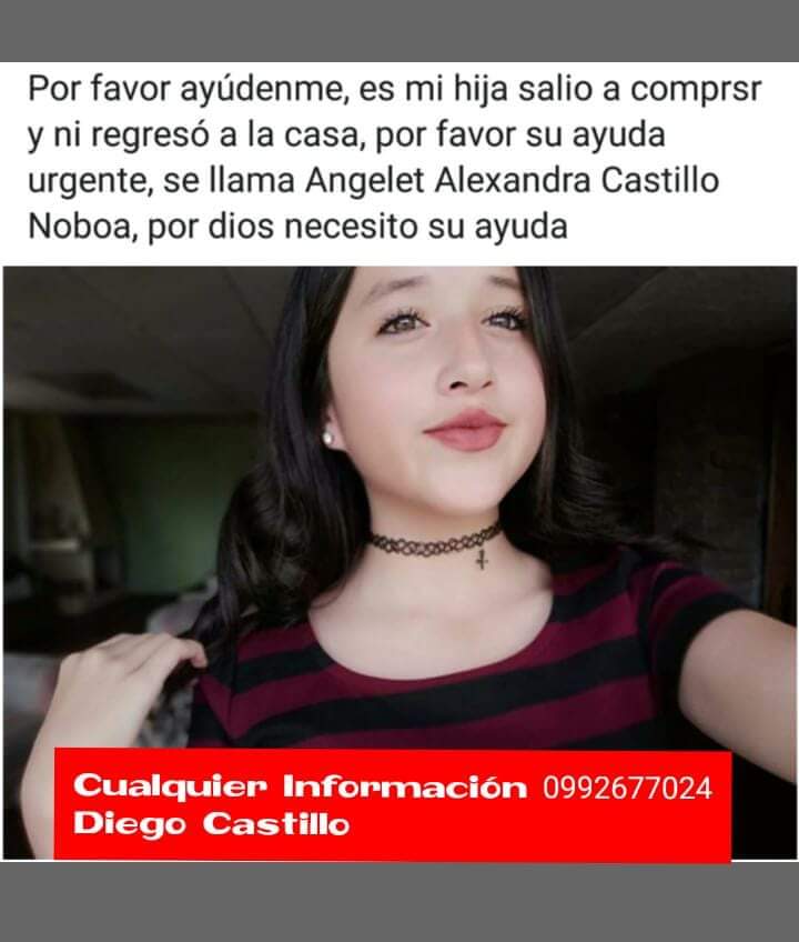 guape_ldu_dm's tweet image. Un RT por favor. Es la prima de una amiga, se perdió por el Sector Sur de Quito.