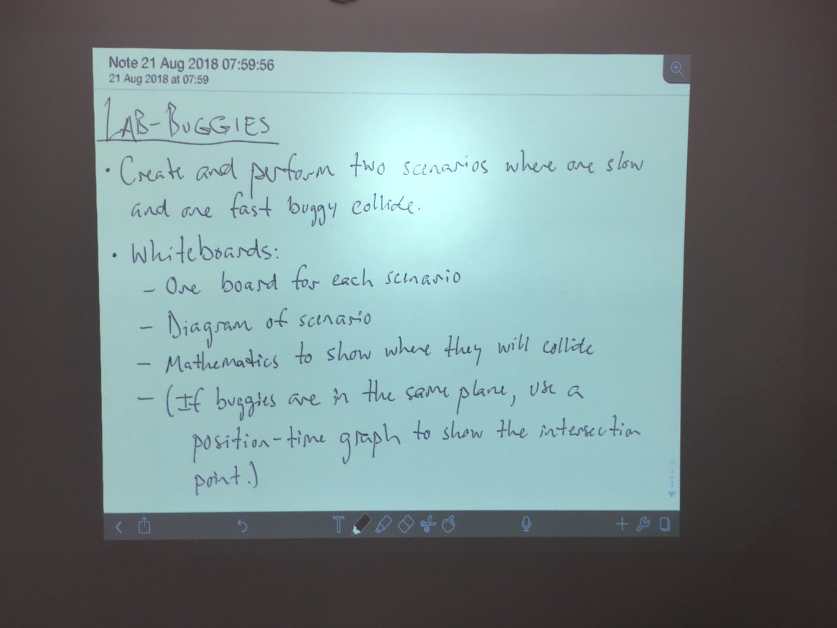 BelcherPhys's tweet photo. Buggy lab in AP Physics C! Constraints: 1. One collision has to be in same plane. 2. Ss must do math/graph to predict collision spot--one chance to show me where the collision will happen! @SAmericanSchool #modAPPhysics #SASedu https://t.co/AgahWA3p2r