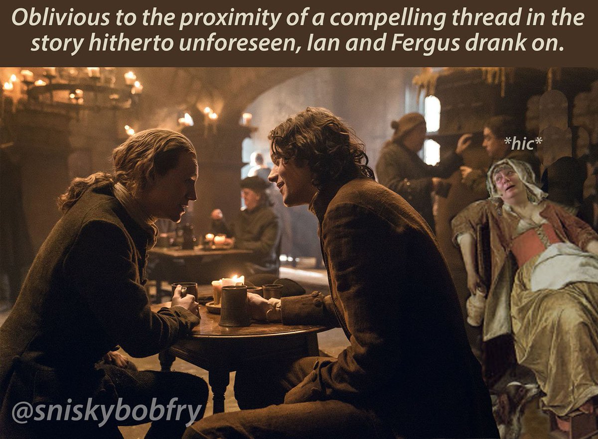 sniskybobfry's tweet photo. Actually, I was celebrating my delight that @JohnBell and @CesarDomboy are so good in #Outlander #AdditionalLayer #IAmNotDrunk #IAmThinking #OutrageousOutlander !! https://t.co/Q9APZH7tz5