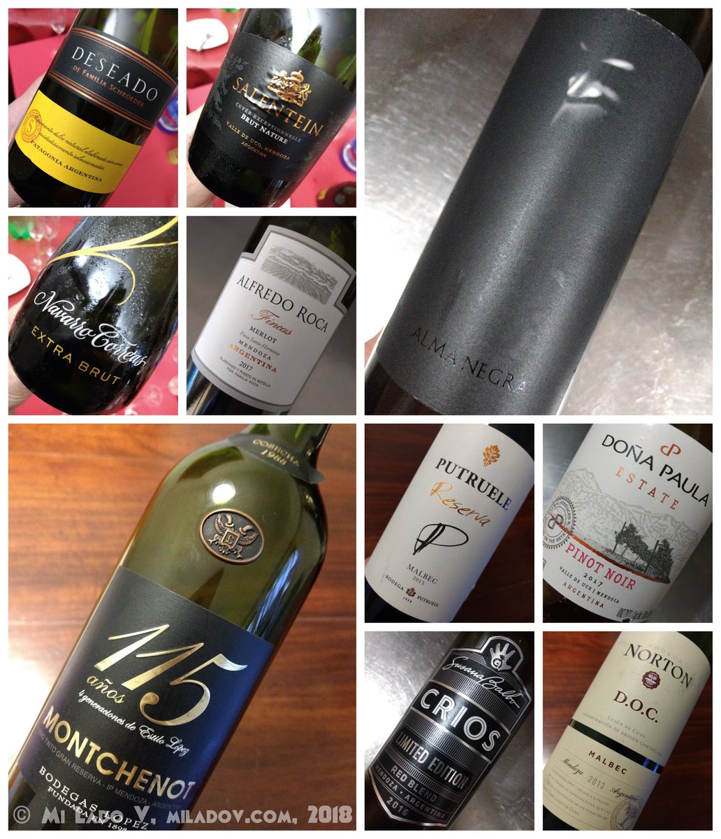 miladovcom's tweet photo. Chau #FindeDeBuenVino XL!
🍾 Deseado #To 👏🏻👏🏻
🍾 Salentein #BN 👏🏻👏🏻👏🏻
🍾 NCorreas #EB 👏🏻👏🏻
🍇 AR Fincas #Me ❤️
🍇 ANegra 👏🏻👏🏻👏🏻
🍇 Montchenot 115A ❤️
🍇 Putruele Rva #Mb 👏🏻👏🏻
🍇 DPaula #PN ❤️
🍇 Críos Blend 👏🏻👏🏻
🍇 Norton DOC 👏🏻👏🏻👏🏻
Cheers! https://t.co/aQqrHMeh5W