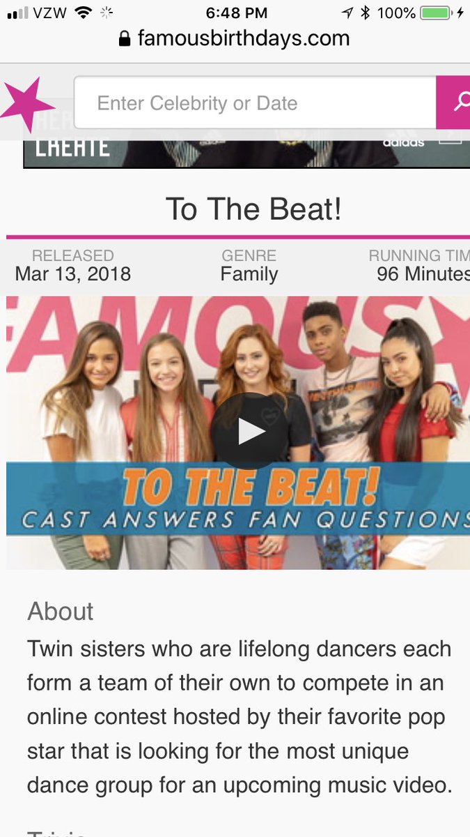 TO THE BEAT! || Cast Answers Fan Questions youtu.be/Dg-a3lXixVI via <a href="/YouTube/">YouTube</a>.  
#famousbirthdays #tothebeat