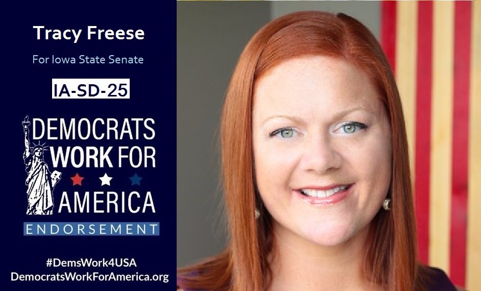 DemsWork4USA's tweet photo. RT! #IOWA #SD25 #Election2018

Support TRACY FREESE #IASD25, &amp; @DemsWork4USA
Read👉https://t.co/MWnxp4bPtv

#YesWeCan #FlipItBlue #WinBlue

#IAlegis #IApol #IApolitics #IA04 #IA4 #Democrats #progressives #moderates #NPP2018 #Healthcare #Medicare #Medicaid #BlueWave #DemsWork4USA https://t.co/4hWn0xdNRb