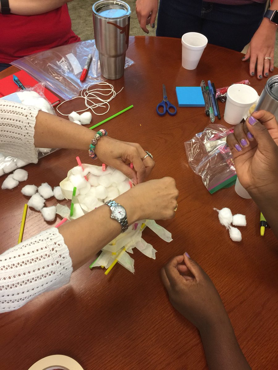 RodriguezCMSArt's tweet photo. CTE and Fine Arts teachers doing some building at CMS during PD #comalfinearts had some good laughs this day! https://t.co/woftnaJvR0