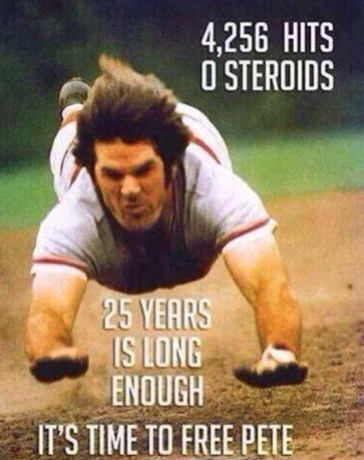 Retweet if Pete Rose should be in the Hall Of Fame 👀🔥