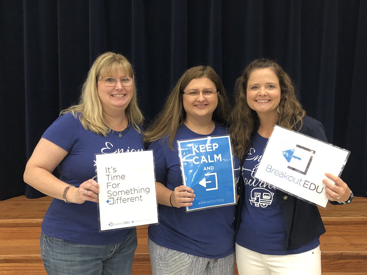 MrsBWhittle's tweet photo. Had a great time facilitating @breakoutEDU with Mrs. Lara and @rebwisnoski for faculty today! #ascisdedtech #innovativelearning https://t.co/JUdupReyFq