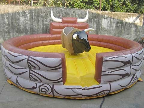 blow up bull for pool