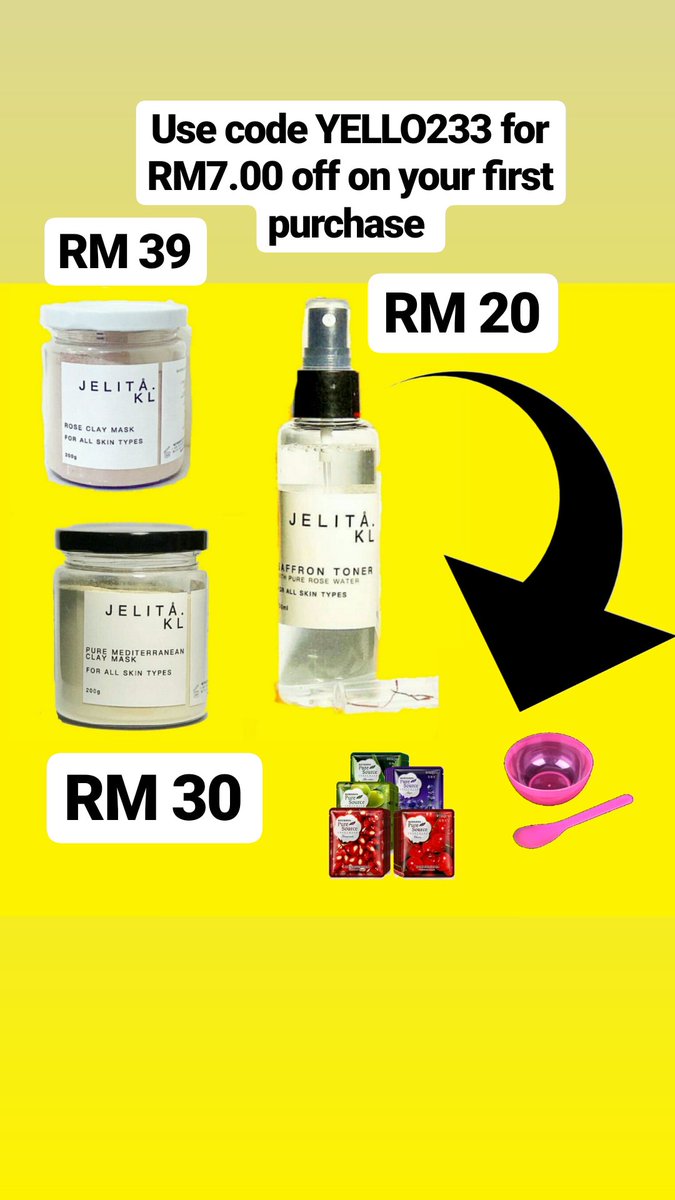 missfannana's tweet photo. Hellu 💥 Kayman Beauty &amp; Jelita KL
READY STOCK. A perfect combination for glowing skin.

Click here for FREE SHIPPING : [https://t.co/EiovsyYhOZ]

☎ : [https://t.co/iL3CPEVtzF]
🐝 : Use code YELLO233 for RM7.00 off on your first purchase https://t.co/xi78KWEdN8