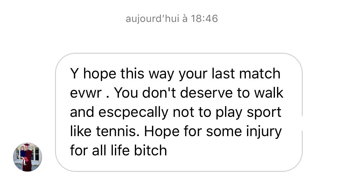 TimeaOfficial's tweet photo. Really? ๐คจ
-
One of the many messages I got after losing today... AND being finally back & healthy to compete at the sport that I LOVE... people like that better be ready to see me walk,run and enjoy being on that tennis court for the next years I tell you! https://t.co/K6Zn2Kom7S